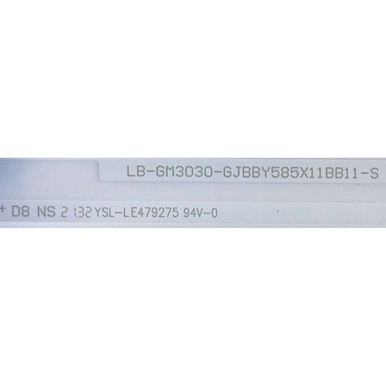 KIT DE LED'D PARA TV INSIGNIA (5 PIEZAS) / NUMERO DE PARTE LB-GM3030-GJBBY585X11BB11-S / 210BZ11D0B334BR02X / 58BB11 / LE479275 / 44T4T36GELAN / PANEL TPT580WR-U2T01D REV:S01B / DISPLAY CV580U2-T01 REV:02 / MODELO NS-58F301NA22 - Imagen 2